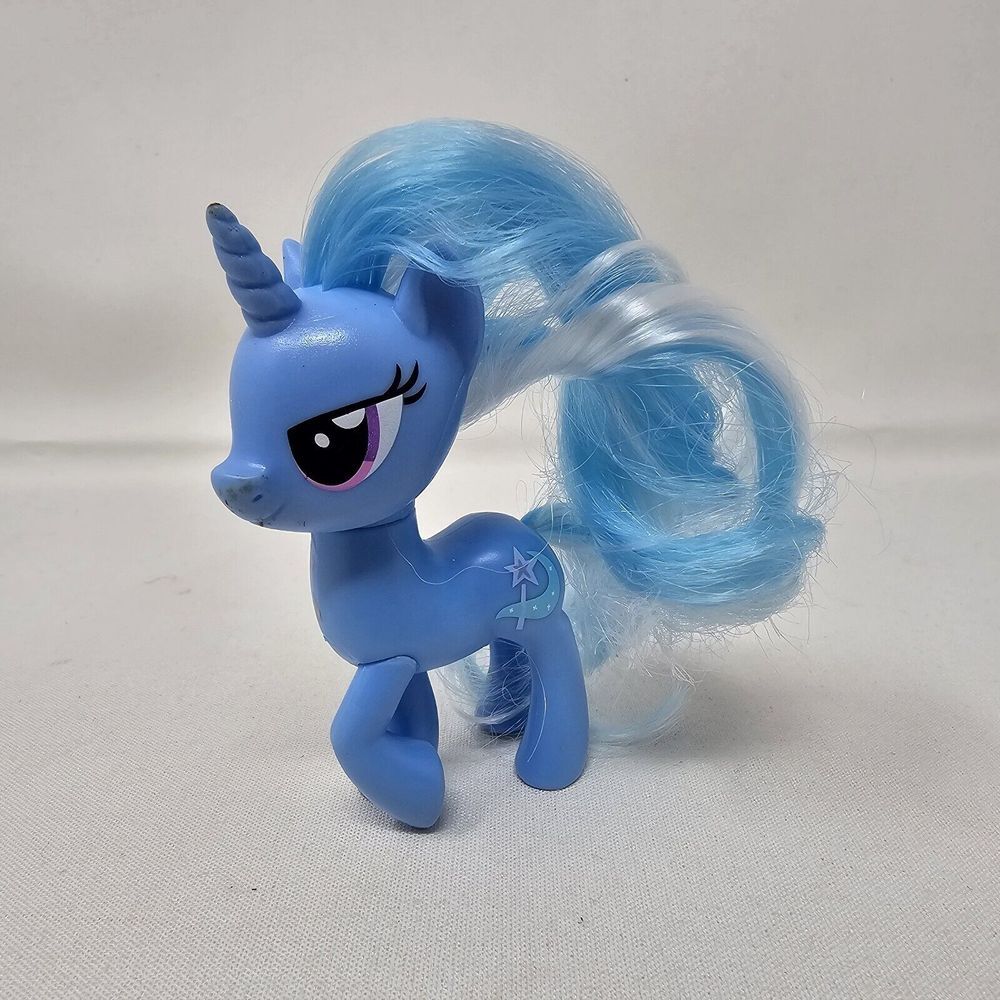 My Little Pony G4 Trixie Lulamoon 3" Brushable Curious Pose Glitter Stars‎ 2016